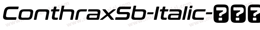 ConthraxSb-Italic字体转换