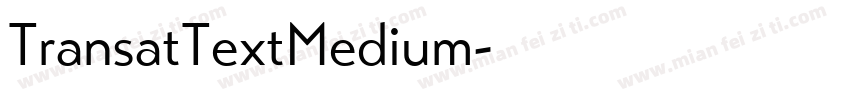 TransatTextMedium字体转换
