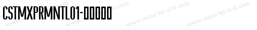 CSTMXPRMNTLO1字体转换