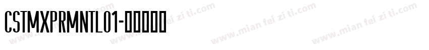 CSTMXPRMNTLO1字体转换