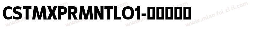CSTMXPRMNTLO1字体转换