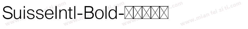 SuisseIntl-Bold字体转换
