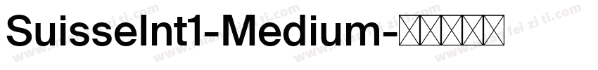 SuisseInt1-Medium字体转换