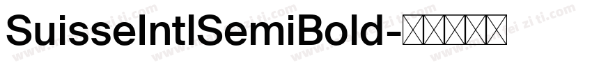 SuisseIntlSemiBold字体转换