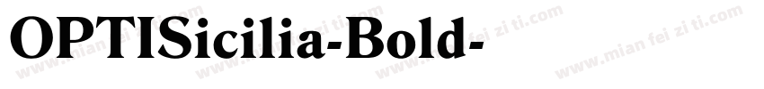 OPTISicilia-Bold字体转换