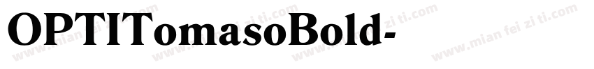 OPTITomasoBold字体转换