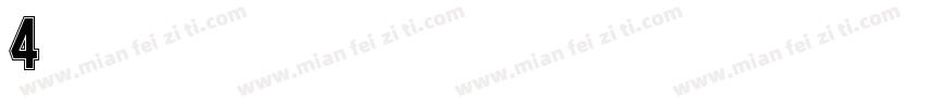 4宽边号字体转换