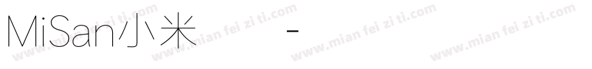 MiSan小米字体字体转换