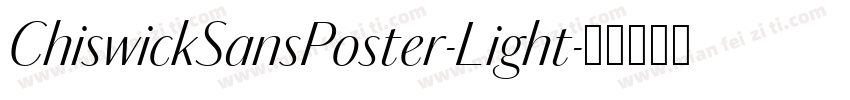 ChiswickSansPoster-Light字体转换