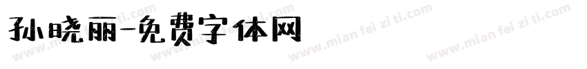 孙晓丽字体转换