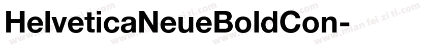 HelveticaNeueBoldCon字体转换