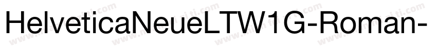 HelveticaNeueLTW1G-Roman字体转换