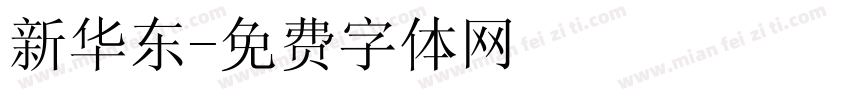 新华东字体转换