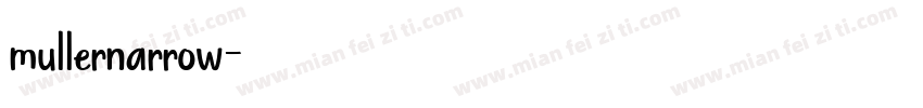 mullernarrow字体转换