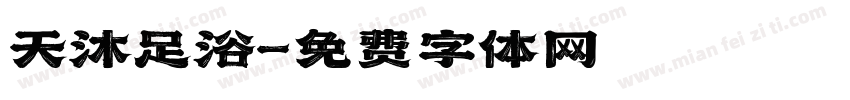 天沐足浴字体转换
