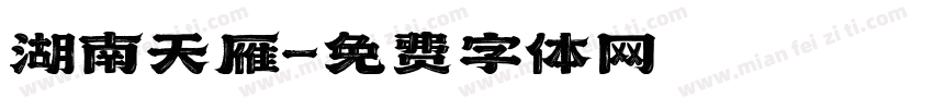 湖南天雁字体转换