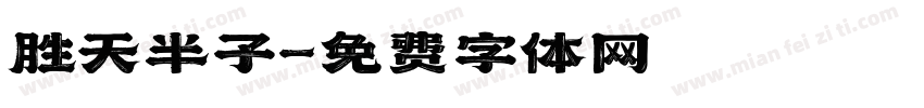 胜天半子字体转换