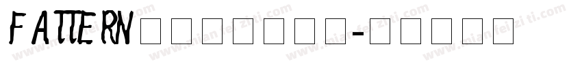 Fattern常规复古粗字体字体转换