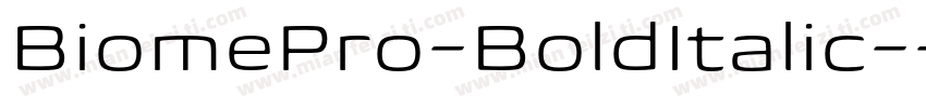 BiomePro-BoldItalic-字体转换