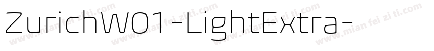 ZurichW01-LightExtra字体转换
