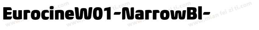 EurocineW01-NarrowBl字体转换