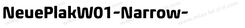NeuePlakW01-Narrow字体转换