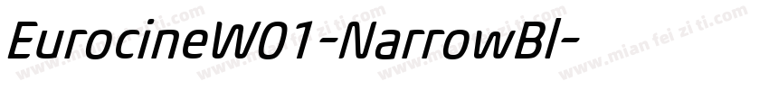 EurocineW01-NarrowBl字体转换