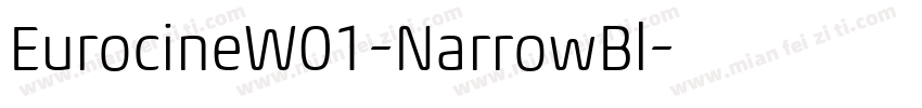 EurocineW01-NarrowBl字体转换