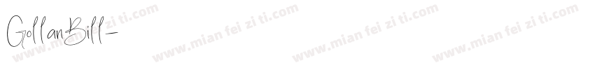 GollanBill字体转换