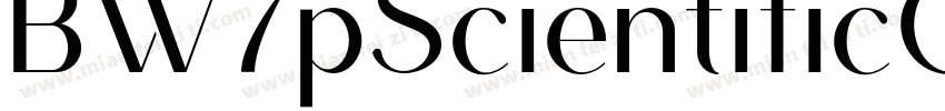 BW7pScientificConden字体转换