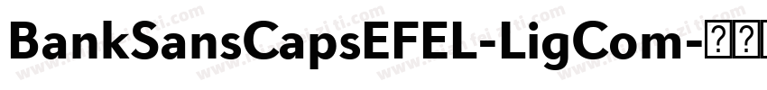 BankSansCapsEFEL-LigCom字体转换