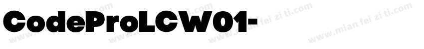 CodeProLCW01字体转换