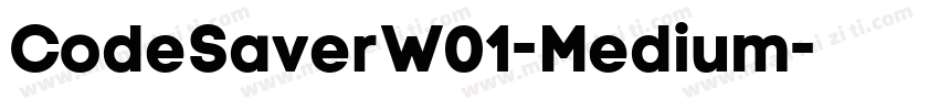 CodeSaverW01-Medium字体转换