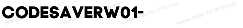 CodeSaverW01字体转换