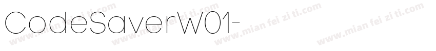 CodeSaverW01字体转换