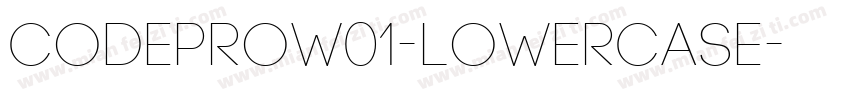 CodeProW01-Lowercase字体转换
