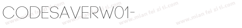 CodeSaverW01字体转换