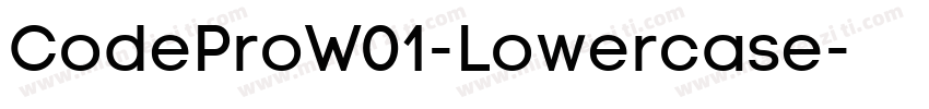 CodeProW01-Lowercase字体转换