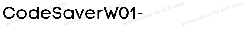 CodeSaverW01字体转换