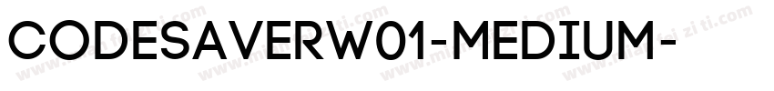 CodeSaverW01-Medium字体转换
