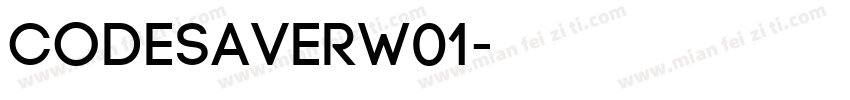 CodeSaverW01字体转换