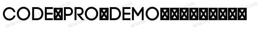 Code-Pro-Demo-常规字体转换