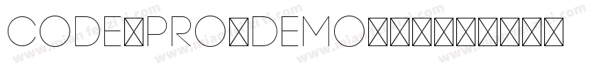 Code-Pro-Demo-常规字体转换