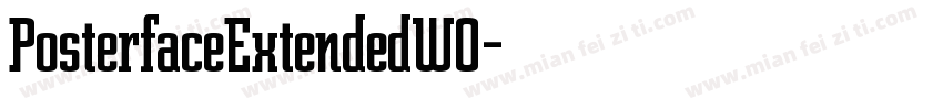 PosterfaceExtendedW0字体转换