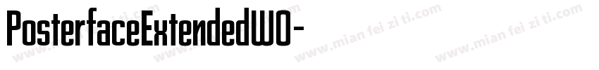 PosterfaceExtendedW0字体转换