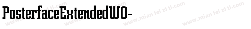 PosterfaceExtendedW0字体转换