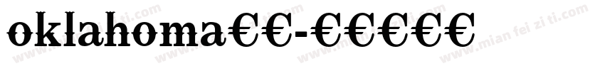 oklahoma字体字体转换