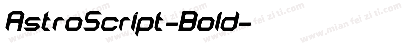 AstroScript-Bold字体转换