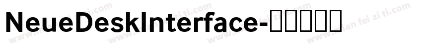 NeueDeskInterface字体转换