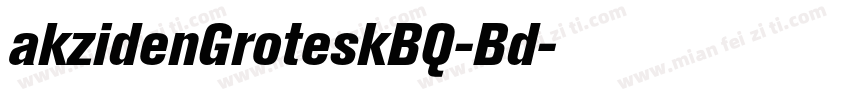 akzidenGroteskBQ-Bd字体转换